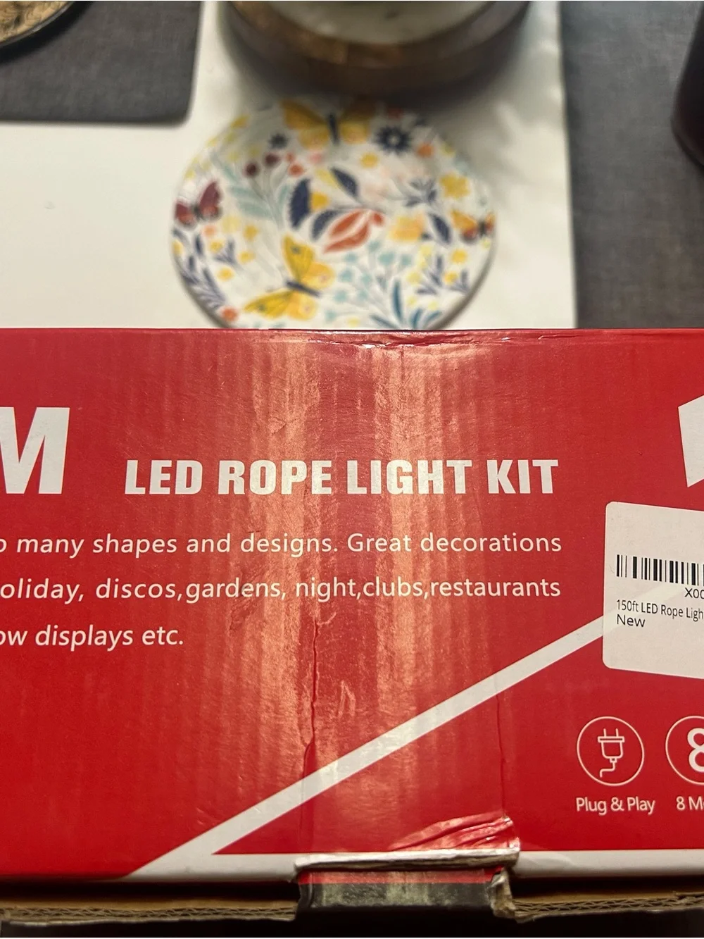 Christmas 45M (150 f) LED Rope Light Kit - red and green color